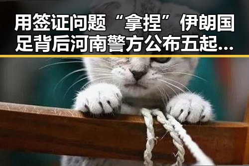用签证问题“拿捏”伊朗国足背后河南警方公布五起网络造谣案的反差变化