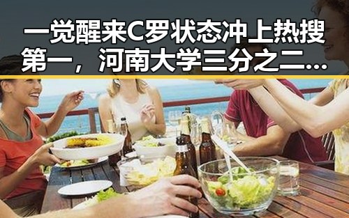 一觉醒来C罗状态冲上热搜第一，河南大学三分之二招生名额给河南学生引热议